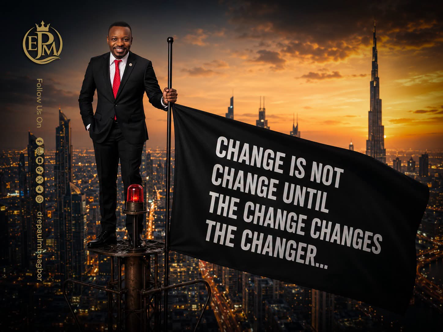 Quote art — Change is not change until the change changes the changer…