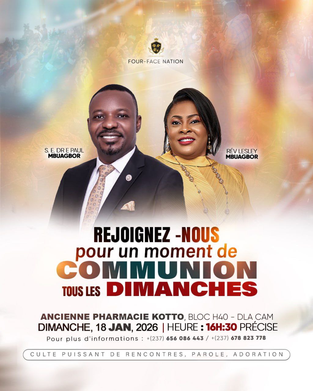 Four Face Nation — Sunday Communion Service